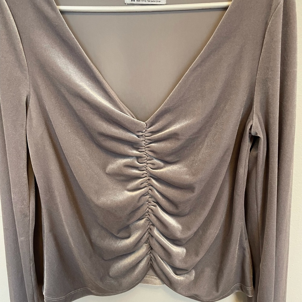 Urban Outfitters velvet shirt